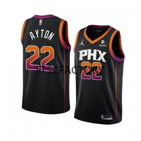 Camiseta Hombre NBA Phoenix Suns DeAndre Ayton 22 Jordan 2022-23 Statement Edition Negro Swingman